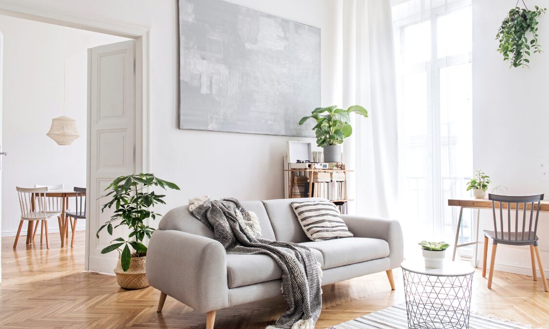 Bright living room in a rental property, representing Letchworth Garden City rental yields, landlord investment and buy-to-let property management.